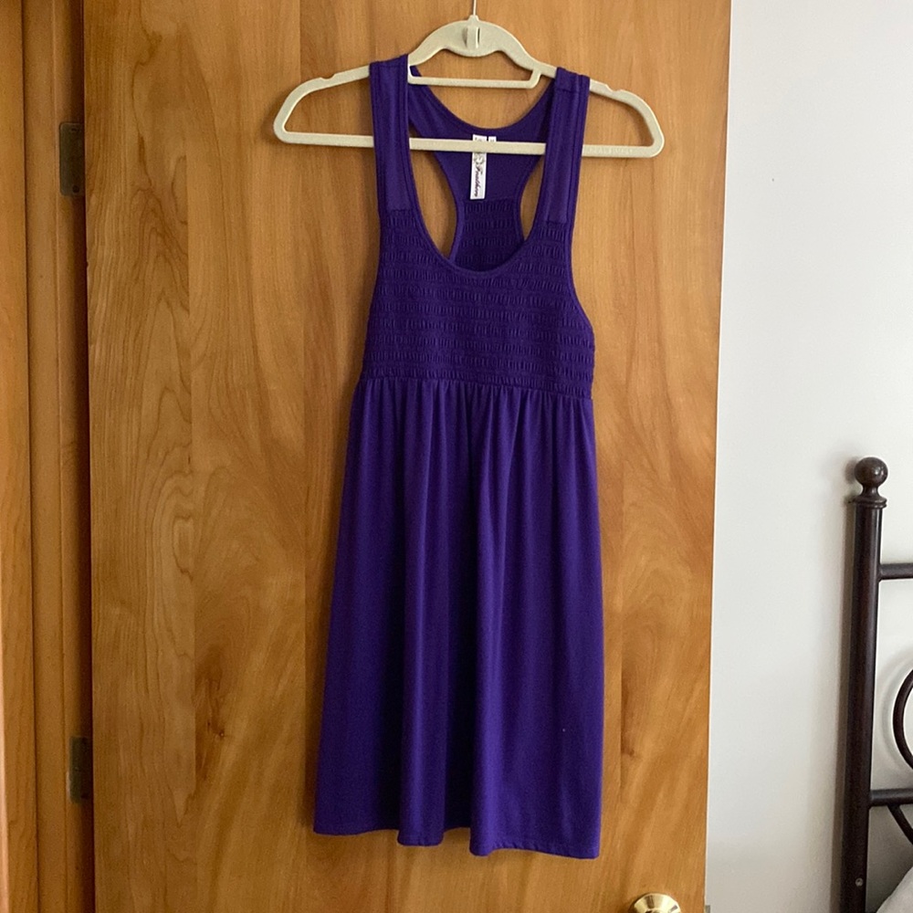 Purple Racer Back Summer Dress